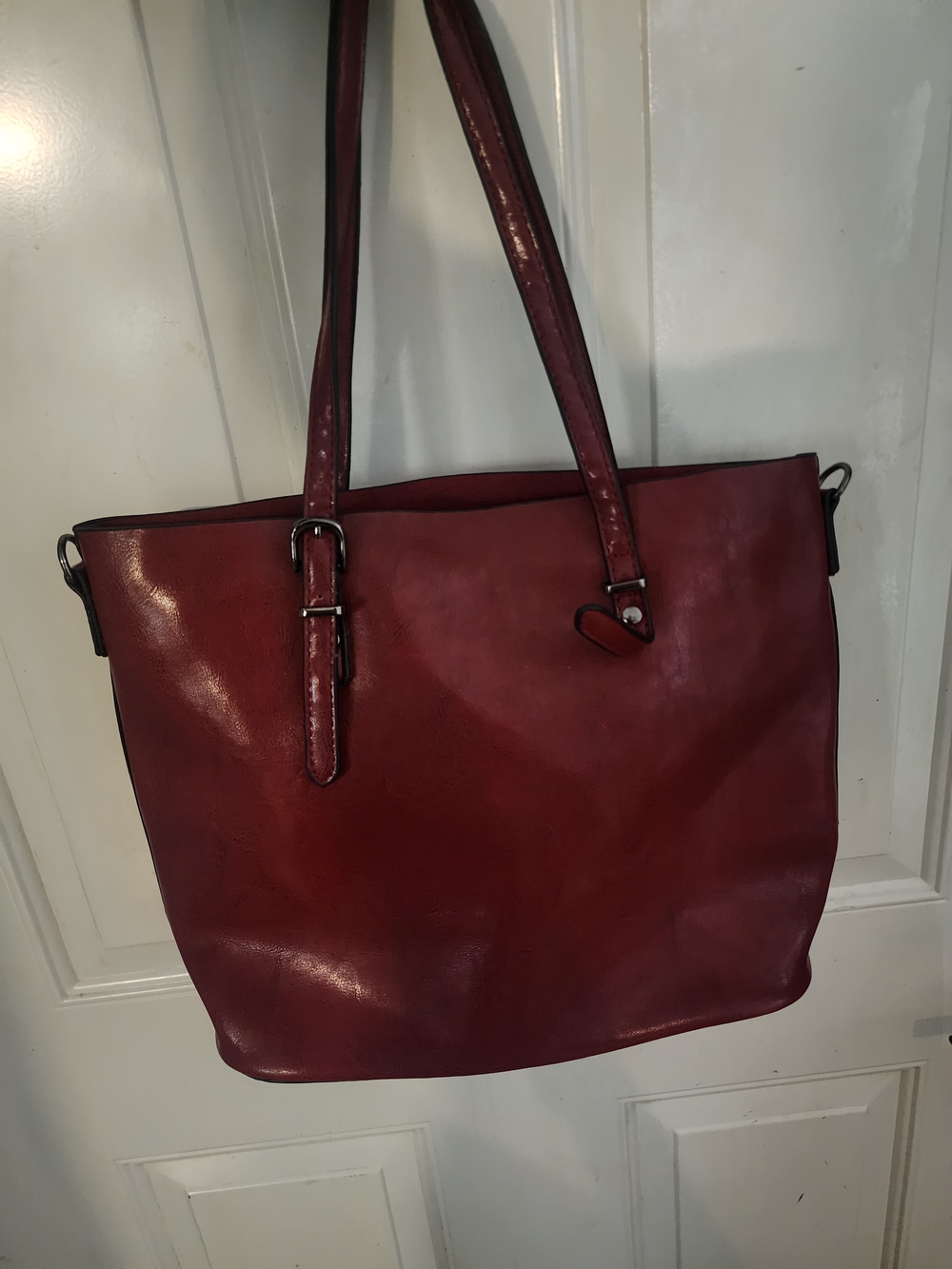 Women’s Red Tote Bag - Classic Shoulder Handbag